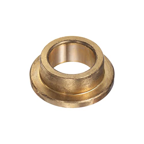 HARFINGTON Flange Bearing Sleeve 15mm Bore 21mm OD 10mm Length 3mm Flange Thickness Bronze Bushing Self-Lubricating Bushings Sleeve for Industrial Equipment - size: 15mmx21mmx10mm