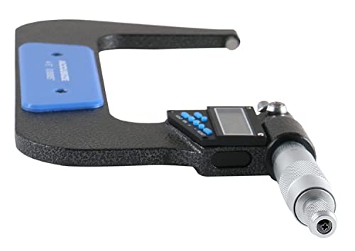Accusize Industrial Tools 4-5''/100-125 mm 7 Keys Electronic Digital Outside Micrometers, 0.00005'' Or 0.001 mm Resolution, Ac21-5022 - size: 4-5" / 100-125 mm