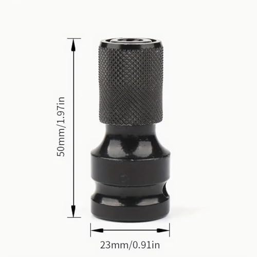 1/2-Inch Square Drive to 1/4-Inch Hex Adapter, Quick Release Socket Adapter Converter for Impact Drivers and Ratchet Wrenches