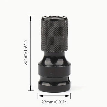 1/2-Inch Square Drive to 1/4-Inch Hex Adapter, Quick Release Socket Adapter Converter for Impact Drivers and Ratchet Wrenches