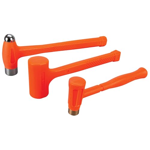 Performance Tool M7234 3-Piece Orange Urethane Dead Blow Hammer Set - style: Blow Hammer Set (3pc)