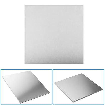 12 x 12 Inch, 1/4 Inch Thick 6061 T6 Aluminium Metal Sheet, Aluminum Sheet Plate Flat Stock, Flat Plain Plate Panel Finely Polished and Deburred, by GENHAKON - size: 1 Pack 12 x 12 Inch
