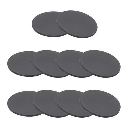 PATIKIL Rubber Solid Discs Washers, 10 Pcs 35mm OD x 1mm Thick Rubber Round Gasket Pad Bushings Spacer Washer for DIY Gasket Craft, Black - size: 35mm x 1mm
