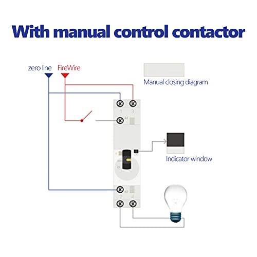 25A Din Rail AC Contactor 2 Pole, 24V Coil Din Rail AC Contactor 1NO 1NC 50/60HZ