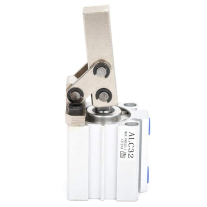 Walfront ALC Clamp Arm Lever Pneumatic Cylinder Double Acting Air Cylinder Without Magnetic Pneumatic Air Cylinders(ALC32), Cylinder