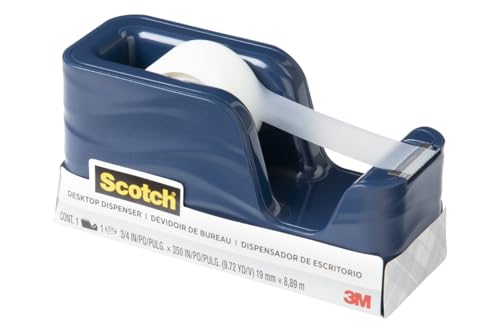 Scotch Desktop Tape Dispenser, Molten Ink (Navy) - size: (Pack of 1)
