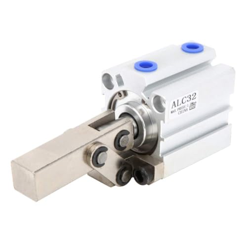 Walfront ALC Clamp Arm Lever Pneumatic Cylinder Double Acting Air Cylinder Without Magnetic Pneumatic Air Cylinders(ALC32), Cylinder