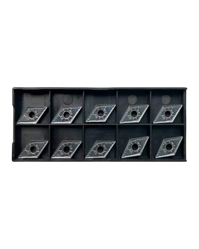 DNMG331 DNMG110404 Carbide Turning Inserts, CVD Coated Turning Inserts for Semi-Finishing Cutting Steel, CNC Inserts Cutting Tools for Lathe Turning Tool Holder 10Pcs - size: DNMG331 DNMG110404 10pcs