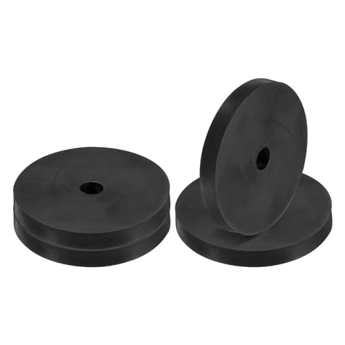 PATIKIL Multi Purpose Rubber Spacer, 4 Pcs 3.1"OD 0.47"ID 0.4"Thickness Neoprene Round Anti-Vibration Isolation Pads Isolator Rubber Bushings Spacer Washer for HVAC Bolts Car Accessories - size: 3.1"OD 0.5"ID 0.4"Thickness