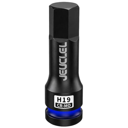 19mm Hex Impact Bit Socket, H19 1/2" Drive Allen Socket, Cr-Mo - size: 1PC | H19 19MM