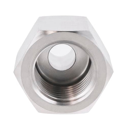 Stainless Steel M20*1.5 Female x 1/4" NPT Male Adapter Pressure Gage - size: M20*1.5 Female x 1/4" Male NPT