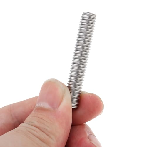 5 Pack M8-1.25 45mm Fully Threaded Rod 304 Stainless Steel 1.25mm Thread Pitch Screw Right Hand Threads Rods Bar Studs for Furniture Machinery Assembly (M8x45mm) - size: M8x45mm