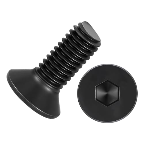 50Pcs[M3-0.5x8] Flat Head Socket Cap Screw Countersunk Bolt - size: M3-0.5x8mm
