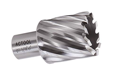 1-5/16" Diameter × 1" Depth of Cut HSS ANNULAR Cutter with 3/4'' Weldon Shank - size: 1-5/16'' x 1''