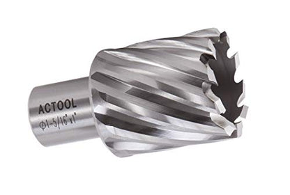 1-5/16" Diameter × 1" Depth of Cut HSS ANNULAR Cutter with 3/4'' Weldon Shank - size: 1-5/16'' x 1''