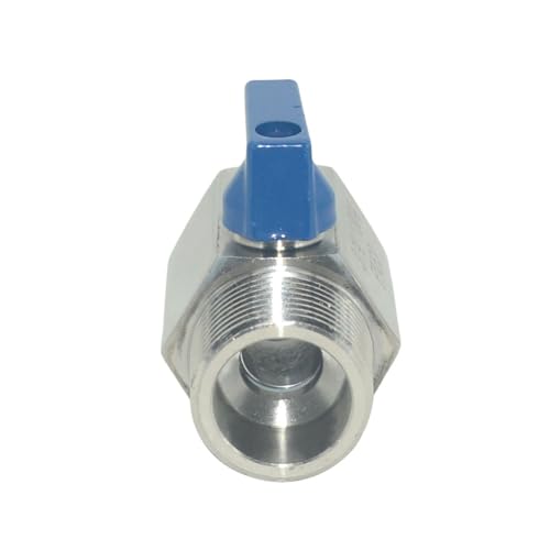 VARMHUS Pack of 2 304 Stainless Steel NPT Mini Ball Valve, Female x Male Thread Shut Off Valve for Water, Oil and Gas (3/4inch) - size: 3/4inch