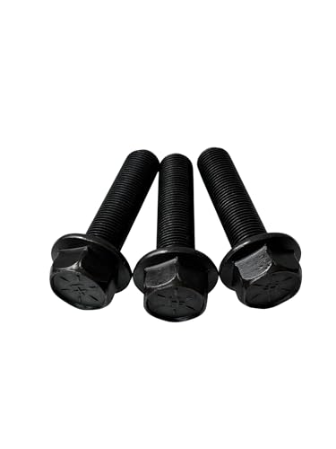 (15 Pieces) 5/8-18x2 1/2" Grade 8 Hex Flange Bolts Screws UNF Fine Full Threads Zinc Phosphate & Oil