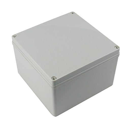 Ogrmar Plastic Dustproof IP65 Junction Box DIY Case Enclosure 8x8x5.2 - size: 8" x 8" x 5.2"