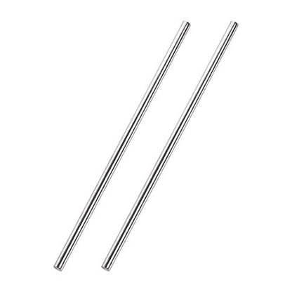 uxcell 5mm x 250mm 304 Stainless Steel Solid Round Rod for DIY Craft - 2pcs - size: 5 mm x 250 mm