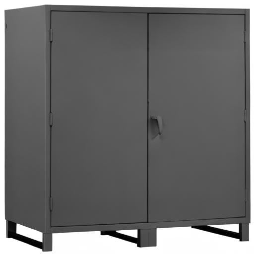 Durham Extra Heavy Duty Welded 12 Gauge Steel Lockable Storage Cabinet, HDC-247278-4S95, 1300 lbs Shelf Capacity, 24" Length x 72" Width x 78" Height, 4 Shelves