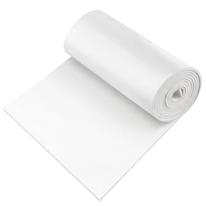 Self Adhesive Foam Rubber Sheets Sponge Neoprene with Adhesive Closed Cell Neoprene Rubber Roll Foam Padding for Shock Pad, DIY, Crafts (White, 12 Inch x 59 Inch x 1/16 Inch) - color: White, size: 12 Inch x 59 Inch x 1/16 Inch