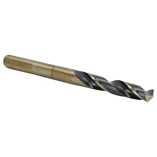 Drill America-KFDRSD17/32 17/32" Reduced Shank High Speed Steel Black & Gold KFD Drill Bit with 1/2" Shank, KFD Series - size: 17/32", style: 1/2" Shank