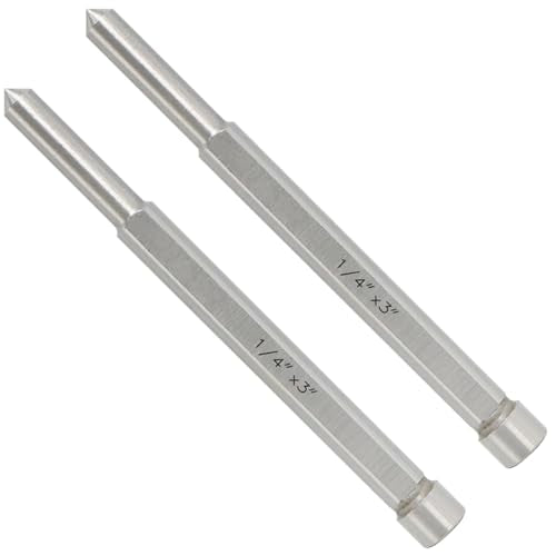 S&F STEAD & FAST Pilot Pin 1/4" x 3", 2-Pc for Annular Cutter - size: Pilot Pin for Annular Cutter, 1/4" x 3"
