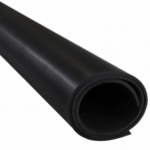 EPDM Rubber Sheet, Black, 60A, 0.125" x 36" x 48" - size: 48 x 36 x 0.125 in.