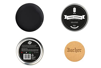 Bacher Stropping Compound - 3.53 oz - Black Ultra Fine 12000 Honing Paste