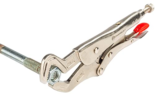 Powerbuilt 9-Inch Parrot Nose Pliers Hand Tool, Adjustable Locking Jaw, Non-Slip Grip on Pipes and Bolts, Car Vehicle Repair, Sinks, Home Improvement Tools - 642896