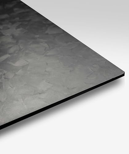 ARRIS Damascus Pattern Carbon Fiber Sheet 200 X 250 X 5.0MM Carbon Fiber Sheet, 100% Real Carbon Fiber Board Available in 5.0MM 8.0MMCarbon Fiber Plate