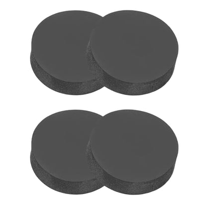 PATIKIL Rubber Solid Discs Washers, 4 Pcs Anti-Vibration Spacer 30mm OD x 8mm Thick Rubber Round Gasket Pad Bushings Spacer Washer for DIY Gasket Craft, Black - size: 30mm x 8mm