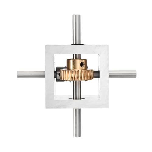 uxcell Gear Box 90 Degree Right Angle Worm Gearbox 1:30 Reduction Gearbox 1 Module 30 Teeth Worm Gear Aluminum Frame Simple Mechanical DIY Module with 8mm Shaft, 118x118x50mm(LxWxH) - size: 8mm Shaft, style: 1:30