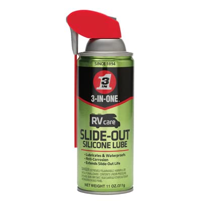 3-IN-ONE RVcare Slide-Out Silicone Lube with Smart Straw Sprays 2 Ways, 11 OZ & RVcare Window & Track Dry Lube with Smart Straw Sprays 2 Ways, 10 OZ