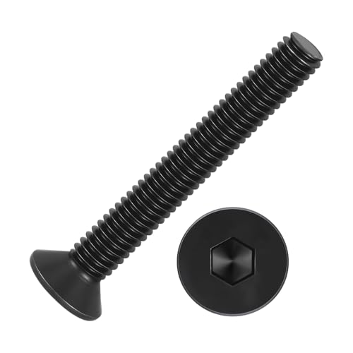 50Pcs[M4-0.7x30] Flat Head Socket Cap Screw Countersunk Bolt - size: M4-0.7x30mm