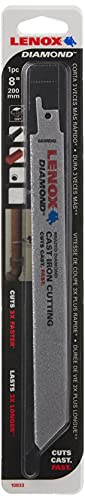 LENOX Tools Reciprocating Saw Blade, Diamond Grit, 8-Inch (10833800RDG) (Pack of 4) - size: One Size (Pack of 4)