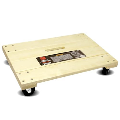 MaxWorks 50952 1000 lbs. Capacity 24 in. x 16 in. Hardwood Furniture Moving Dolly - style: Wood