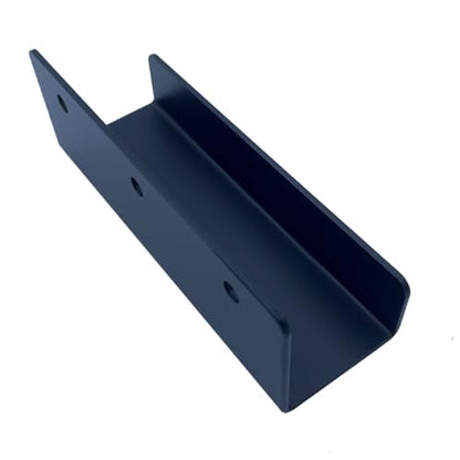 4 PCS Black Steel Wall Tile Bracket, Ladder Hanger for Wall Mount, U Bracket, Billboard Hook, Thickness 2 mm, Slot Width 38mm - size: Slot width 38mm
