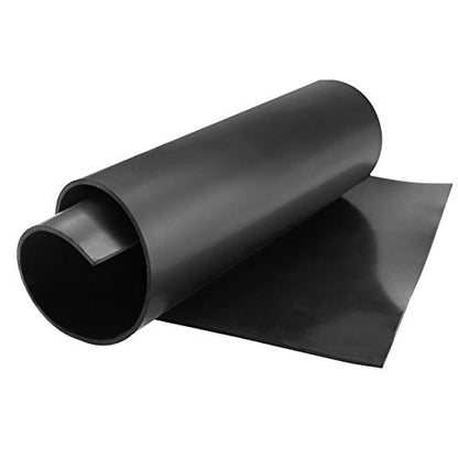 Neoprene Rubber Sheet, Solid Rubber Seal Strips for DIY Gasket Materials, Oil-Resistance, Sound Reduce and Anti-Slip for Flooring, Pads, Bumpers, Supports (12In x 1/8In x 2Ft) - size: 12In x 1/8In x 2Ft, style: No Backing Adhesive
