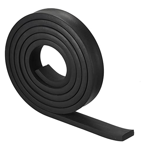 uxcell EPDM Spongy Rubber Sheet Strips 3/8" T x 1.18" W x 78.74" L, Neoprene Rubber Sheet Rolls for DIY Gasket, Sealing Padding, Reduce Vibration Mat - size: 3/8"T x 1.18"W x 78.74"L