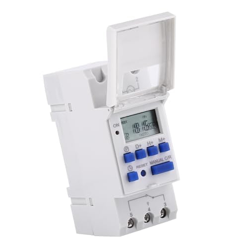 7 Day Programmable Timer Relay, 16 On Off Digital Time Switch 110V 15A - size: 110V English, style: 110V English