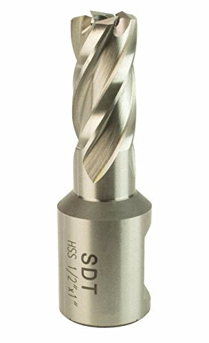 Steel Dragon Tools 1/2" x 1" High Speed Steel Annular Cutter with 3/4" Weldon Shank