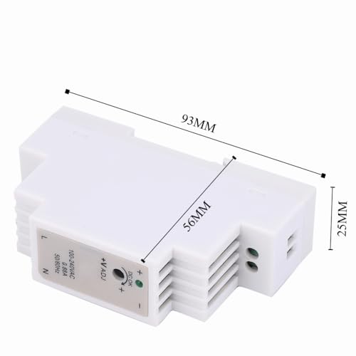 DIN Rail Power Supply 12V 1.25A 15W Single Output Switching Power Supply for Control Cabinet Industrial Equipment
