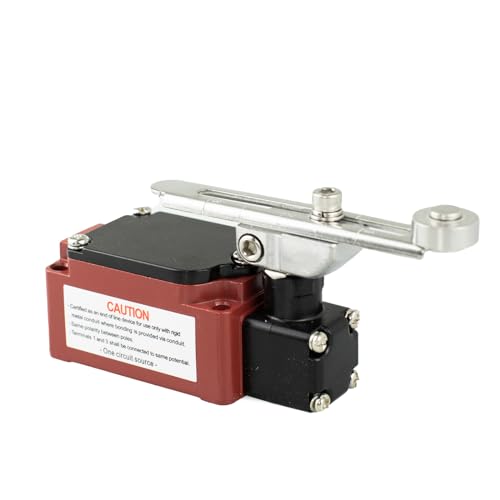 Adjustable Roller Limit Switch, High Temperature Micro Motion Switch, 1NO+1NC Contact, 5Amp, Automatic Reset for Machinery & Industrial Applications