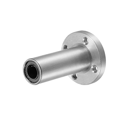uxcell LM8UU Extra Long Round Flange Linear Ball Bearings, 8mm Bore Dia, 15mm OD, 45mm Length(Pack of 2) - size: 8mm