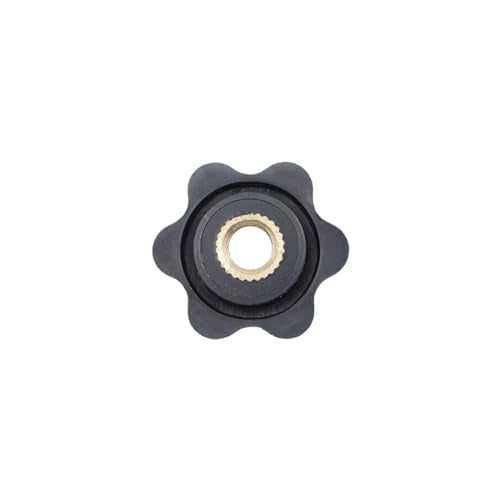 Antrader M6 Star Knob Clamping Handle Nut,Thru Hole Star Knobs,10Pcs - size: 25#M6