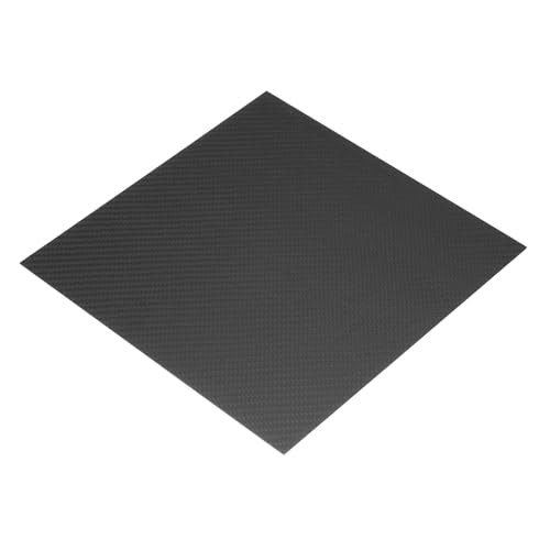 MECCANIXITY 3K Carbon Fiber Plate Panel Sheets, 240 x 240 x 1mm Carbon Fiber Board Plate Matte Twill Weave Panel Sheets Flexible for RC Aircraft, Model Car, Auto Parts - size: 240 x 240 x 1mm/9.45 x 9.45 x 0.04 inches
