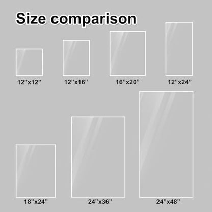 KINLINK 12x12 Plexiglass Sheets 1/4 inch Thick, 6mm Clear Cast Acrylic Sheet, Plastic Board for DIY Project, Craft, Window Glass, Table top, Picture Frame, Acrylic Sign and Wedding Invitation 2 Pack