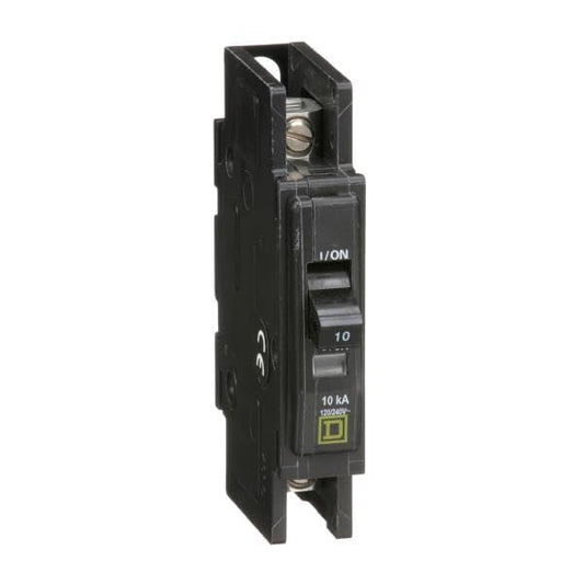 Square D Miniature Circuit Breaker 1-Pole 10A 120/240VAC QOU110
