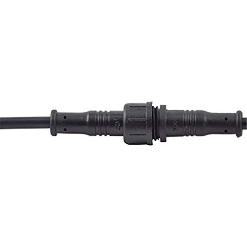 5Pairs 2pin Black Electrical Connector LED Connector for LED Lights 20cm Extension Cable 40cm/Pair 0.3mm² 15mm Nut - size: 2pin Small